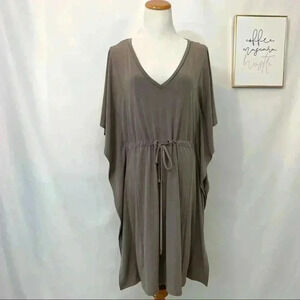 Calvin Klein brown shift dress with tie